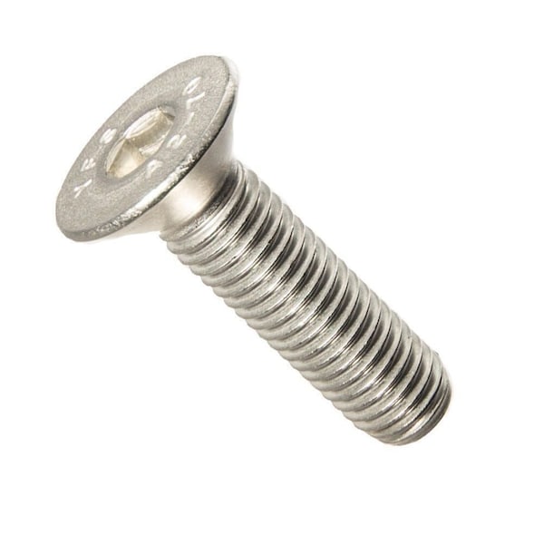 Newport Fasteners M12-1.75 Socket Head Cap Screw, Flat Head, Plain Stainless Steel, 40 mm Length, 300 PK 654583-300 - main